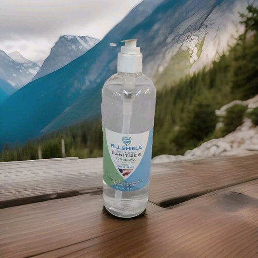 Allshield Gel Hand Sanitizer 70% Alcohol  16oz