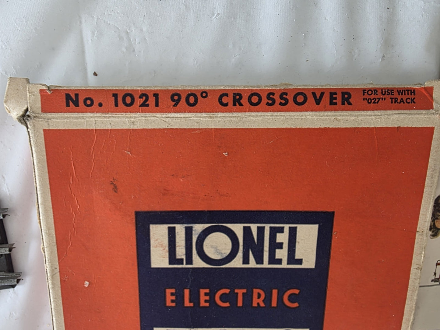 Lionel No 1021 90° Crossover And 36 Pcs O Gauge Track 027 And Papers