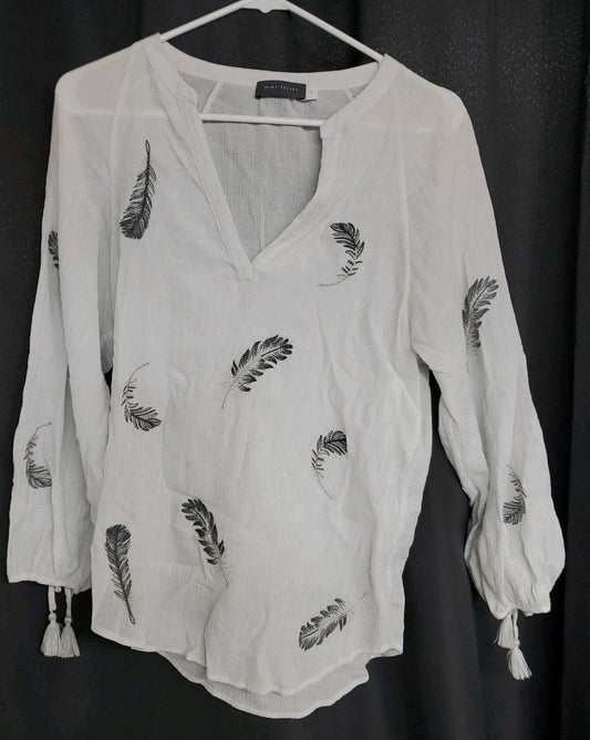 Mint Velvet  Womens Top Size 12 Long Sleave 