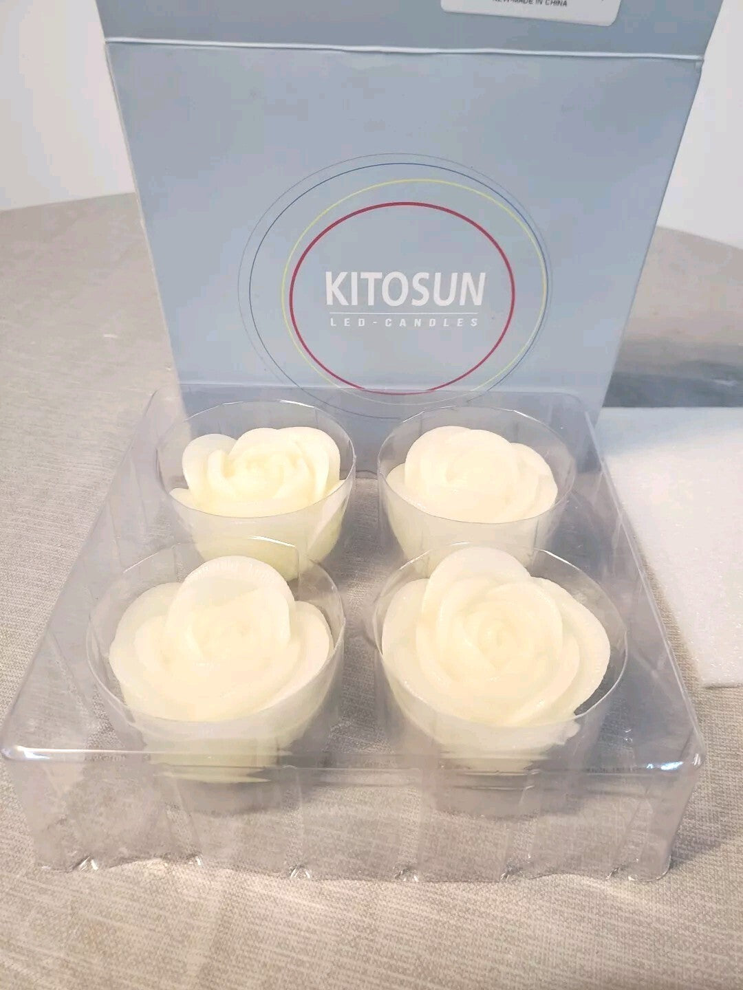 Kitosun Led Rose Shape FloatingCandles For Bath
