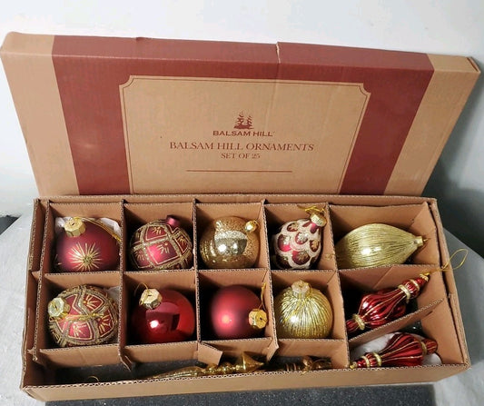 Balsam Hill Ornament Set Of 14 Beautiful  Ornaments For Trees