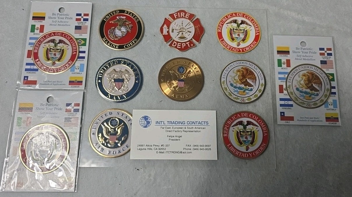 Collectible Medallions Army, Navy, Airforce And More