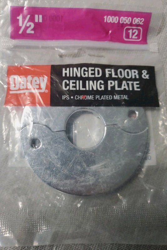 Oatey 1/2" Hinged Floor And Ceiling Plate 1000 050 062