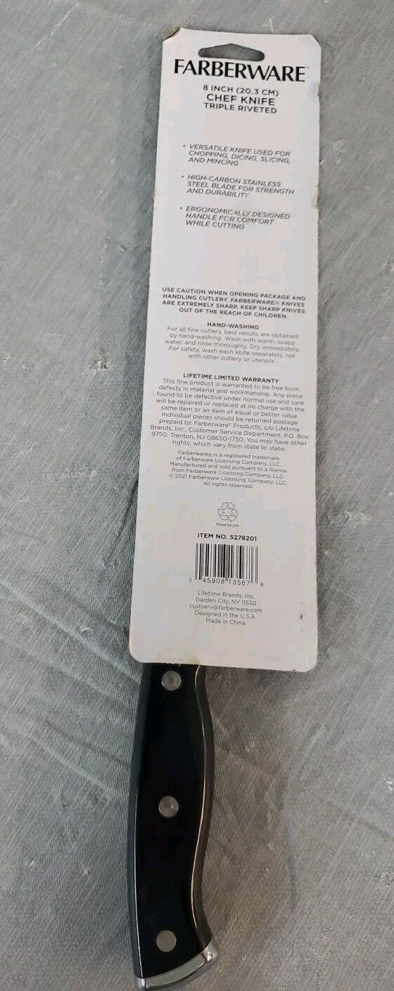 farberware classic series 8" Chef Knife Triple Riveted