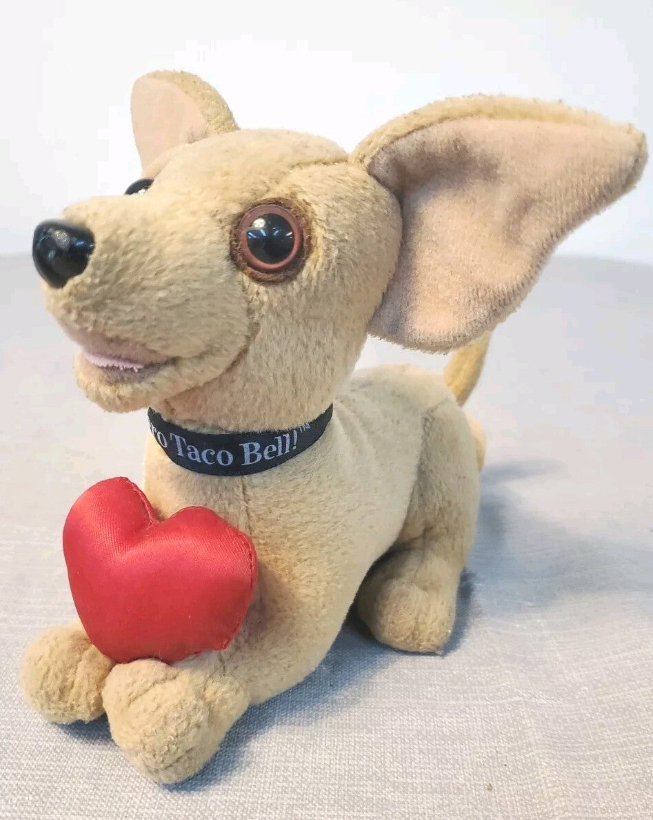 Plush Taco Bell Chihuahua With Heart