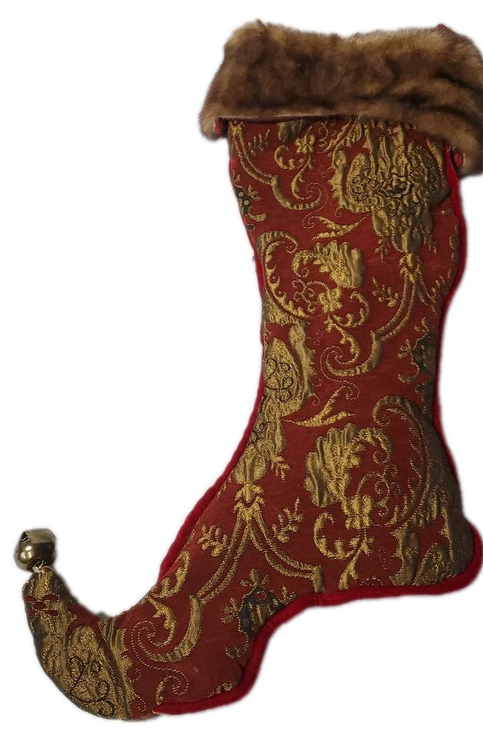 32" Giant Christmas Stocking Red And Gold