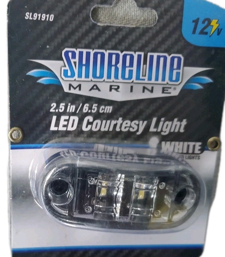 NEW SHORELINE MARINE LED Courtesy Light 12v SL91910 White color