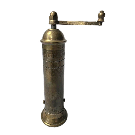 Vintage Atlas pepper mill made in greece brass Amazing Patina