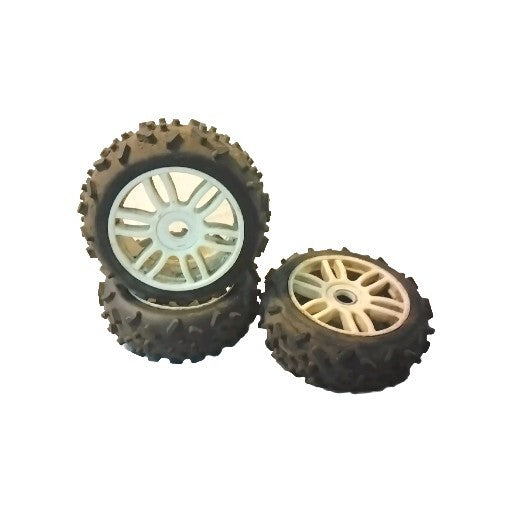 RC Off Road 1/8 Rims And Tires 3pcs