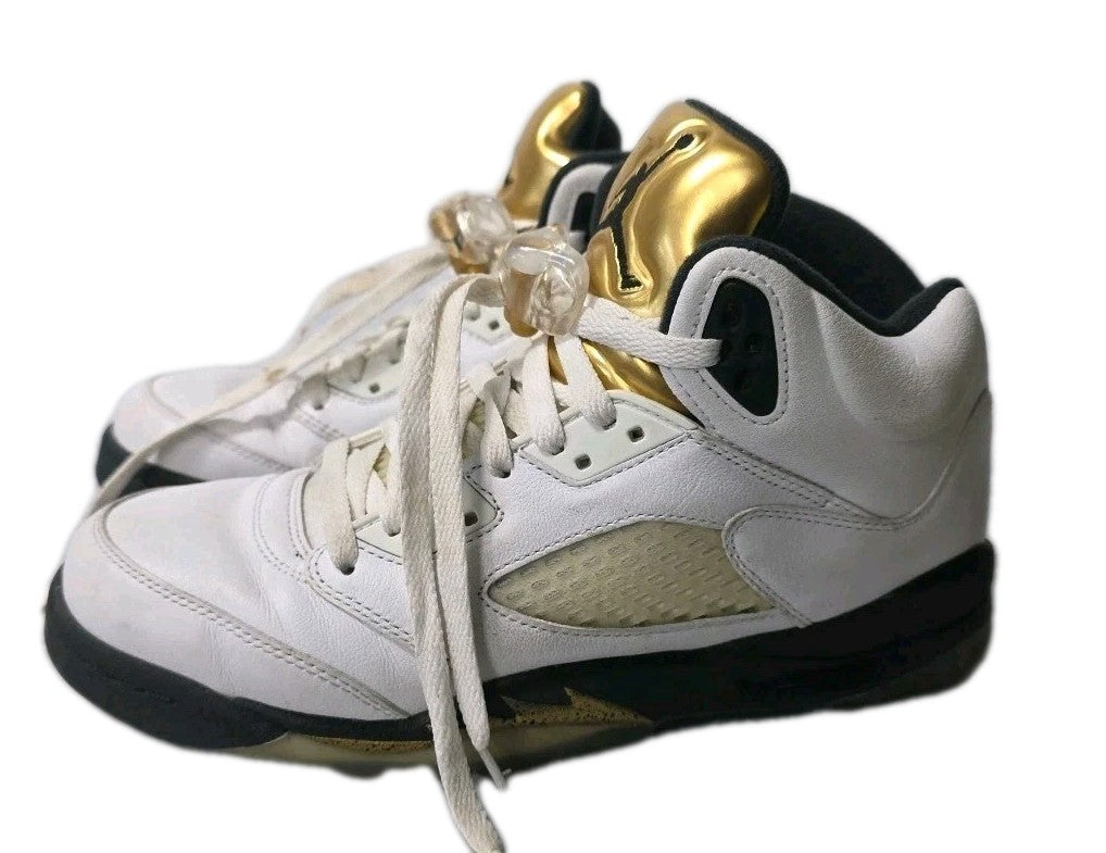 Nike Air Jordan  5 Retro Olympic Gold Size 7 Y