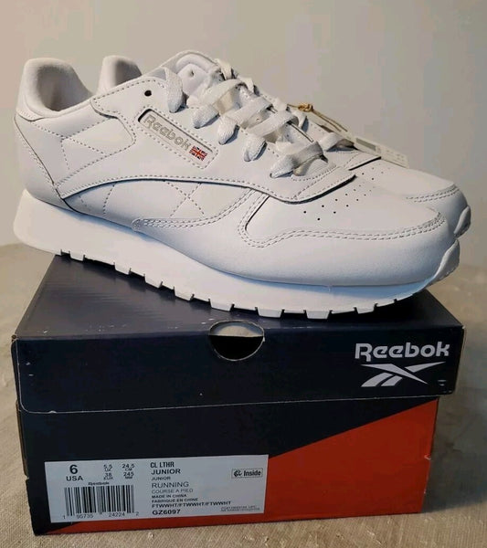 Reebok CL LTHR Junior Size 6 NIB