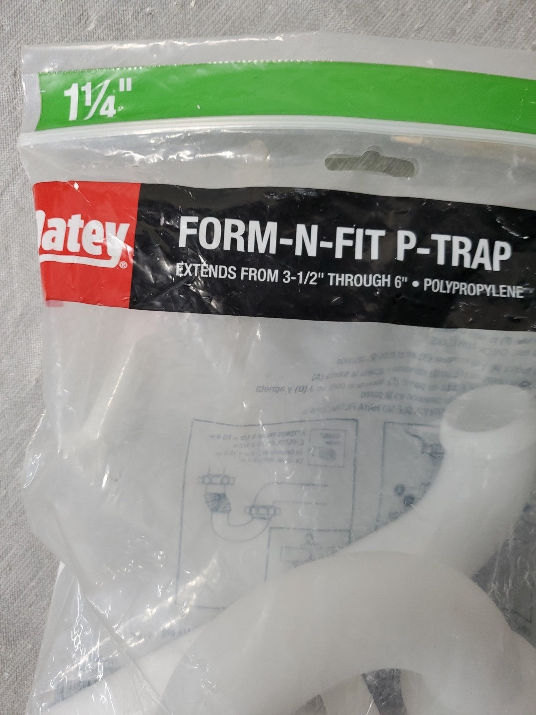 Oatey Form-n-fit P-trap 1 1/4"