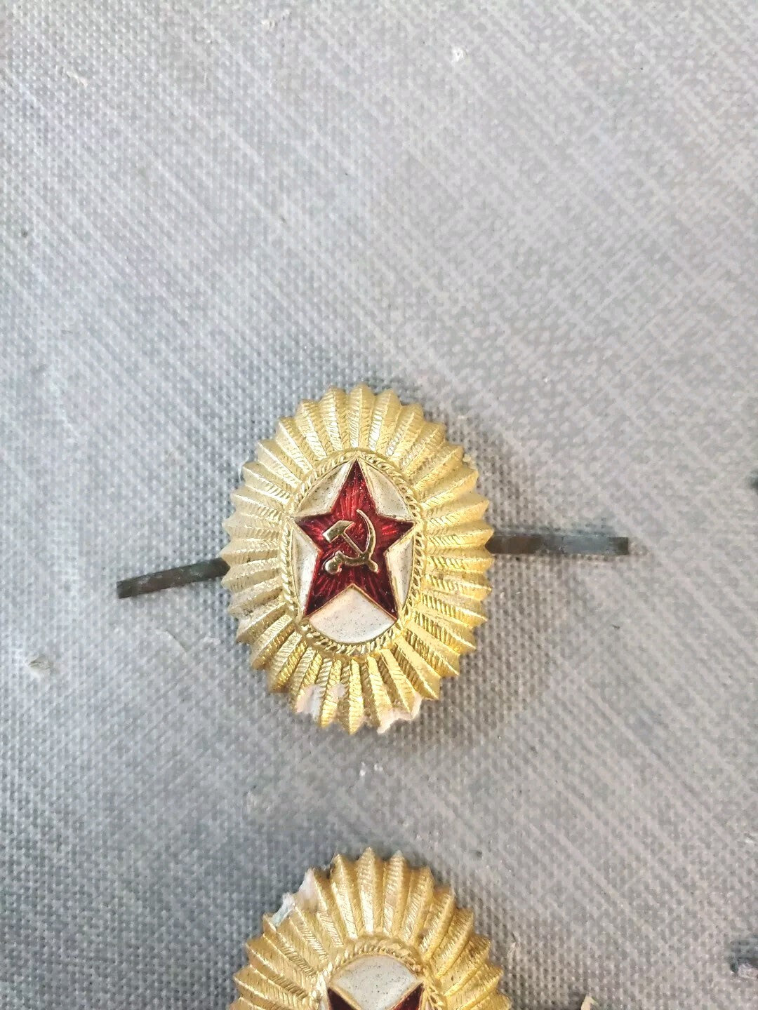 U.S.S.R. Gold Red Star Badge Vintage Lot Of 4