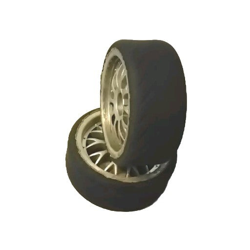 RC 1/10 Tires And Rims On Road 2pcs