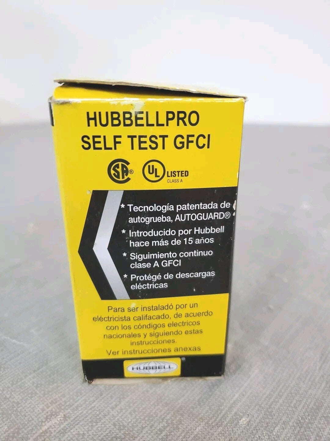 Hubbell-Pro GFT15W 15 A Self-Test GFCI Receptacle - White