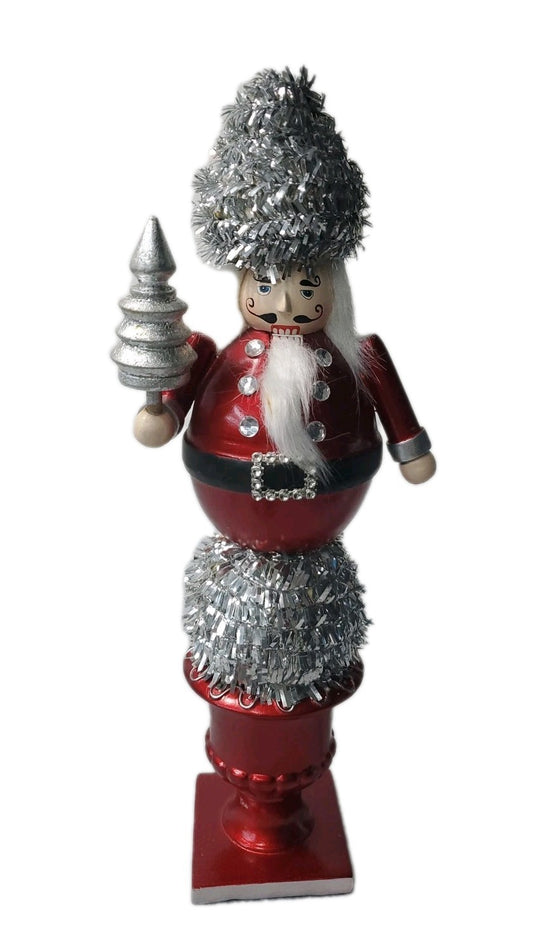 Cracker Barrel Wooden Nutcracker 14" I Love Snow Days Collection Great Condition