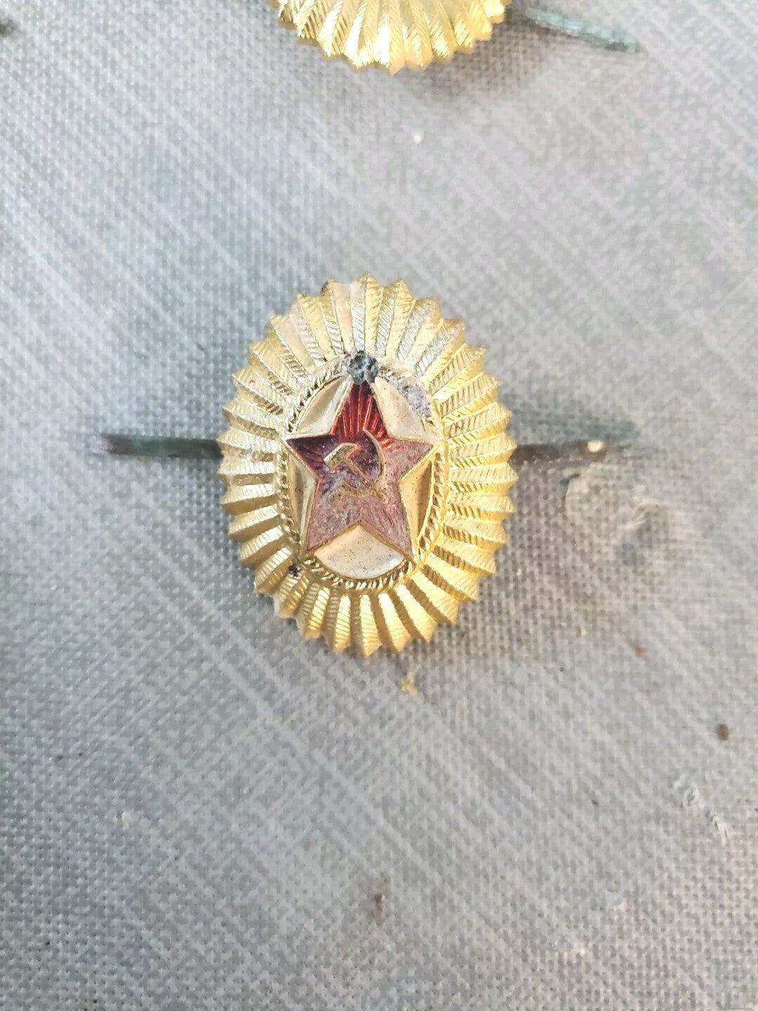 U.S.S.R. Gold Red Star Badge Vintage Lot Of 4