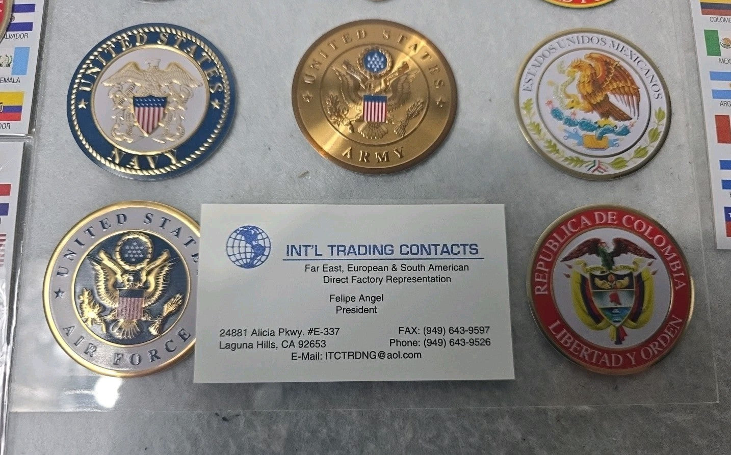 Collectible Medallions Army, Navy, Airforce And More