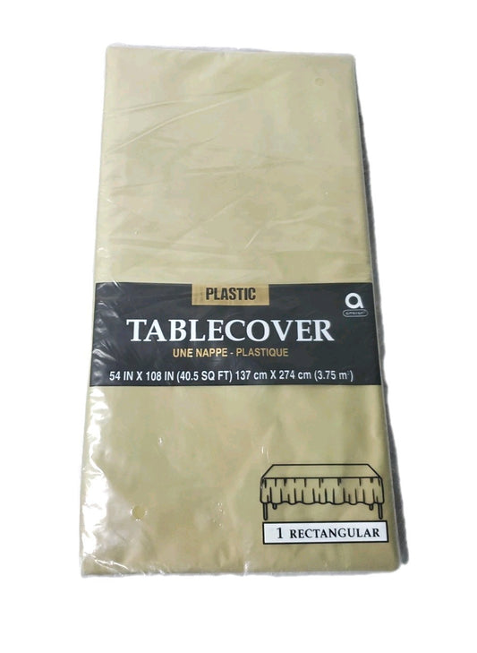 Amscan Plastic Table Cover Rectanglar 54"×108"