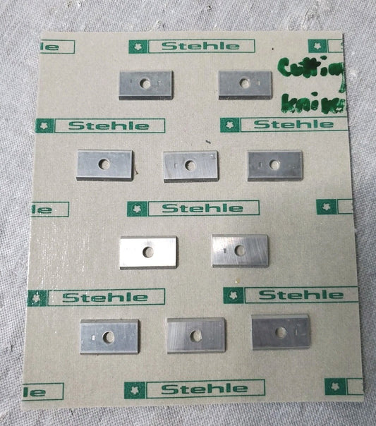  Stehle Turnover Knifes With 2 Sided Blade Part# 040-10945 Pack Of 10