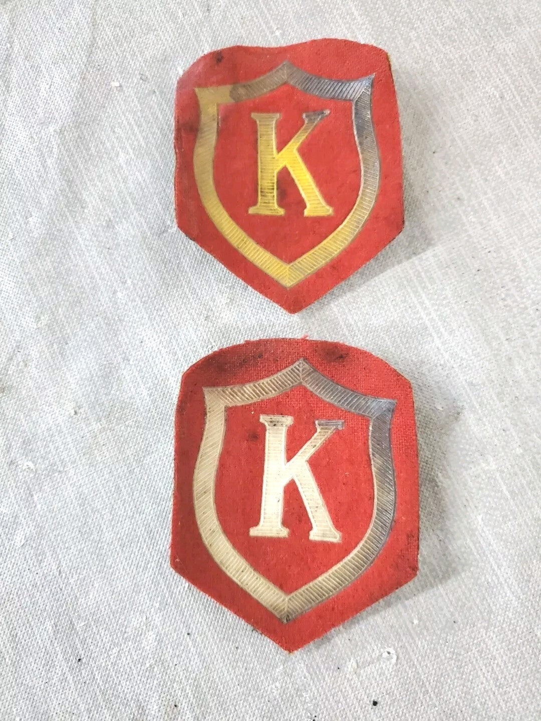 Vintage Soviet Union Military Patch With Letter K LOT OF 2