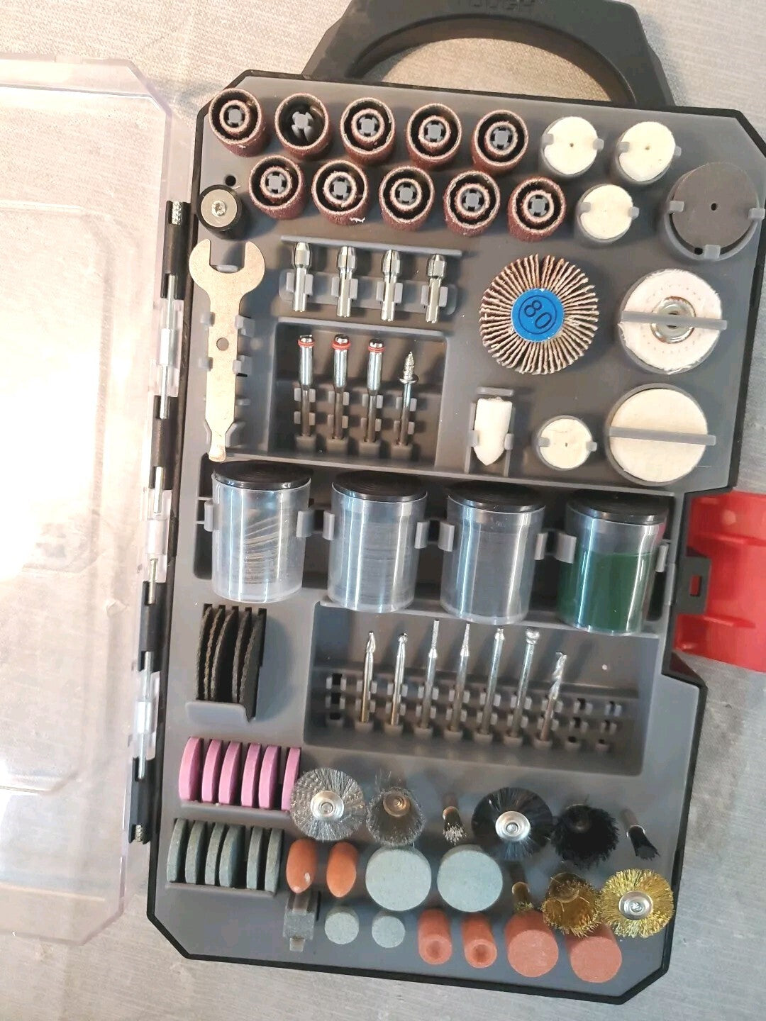 Hyper Tough 208 Piece Rotary Tool Accessory Kit with Storage Case