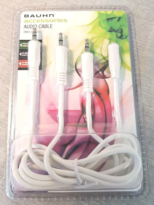 Bauhn Audio Cable 27" 3.5mm White