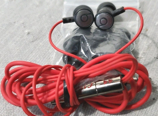 Beats By Dr Dre Monster Ear Buds Red With Extra Ear Pieces.