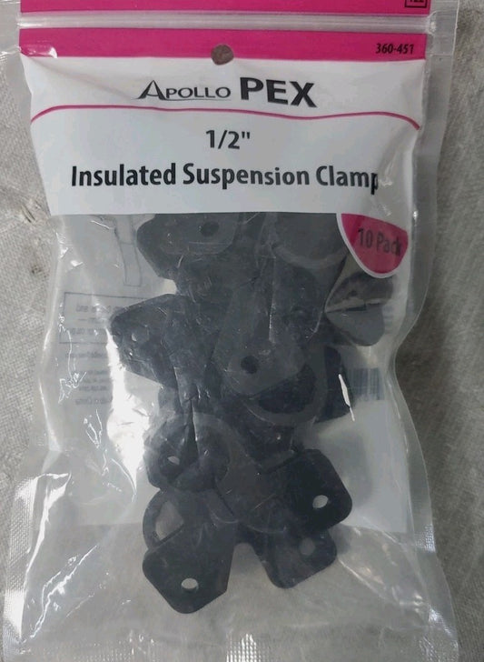 Apollo Pex 1/2" Insulated Suspension  Clamp New Open Pack 9 Pieces