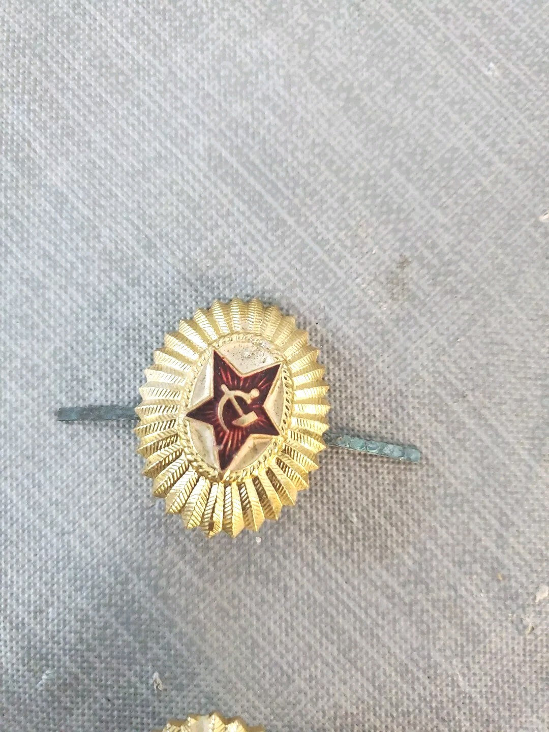 U.S.S.R. Gold Red Star Badge Vintage Lot Of 4