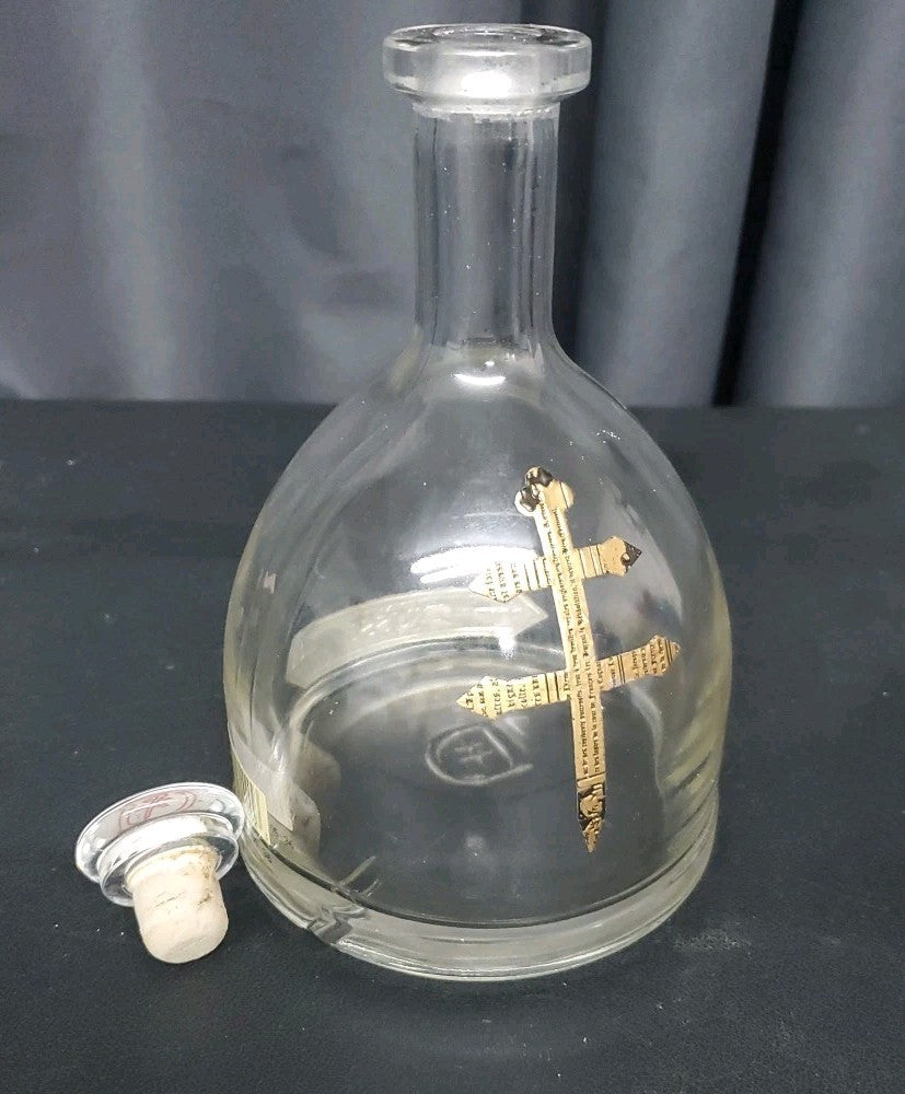 D'USSE VSOP Cognac Empty 750ml Embossed Glass Bottle with Cork Stopper 