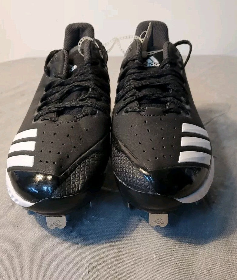 New Adidas Icon Bounce Metal Baseball Cleats Size 6.5 Black And White