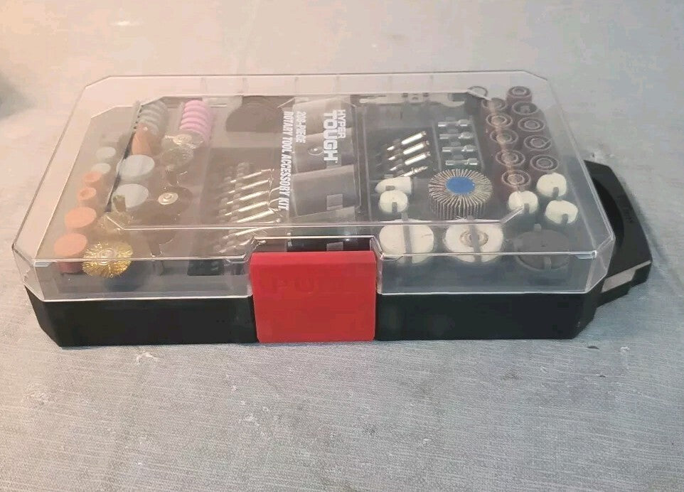 Hyper Tough 208 Piece Rotary Tool Accessory Kit with Storage Case
