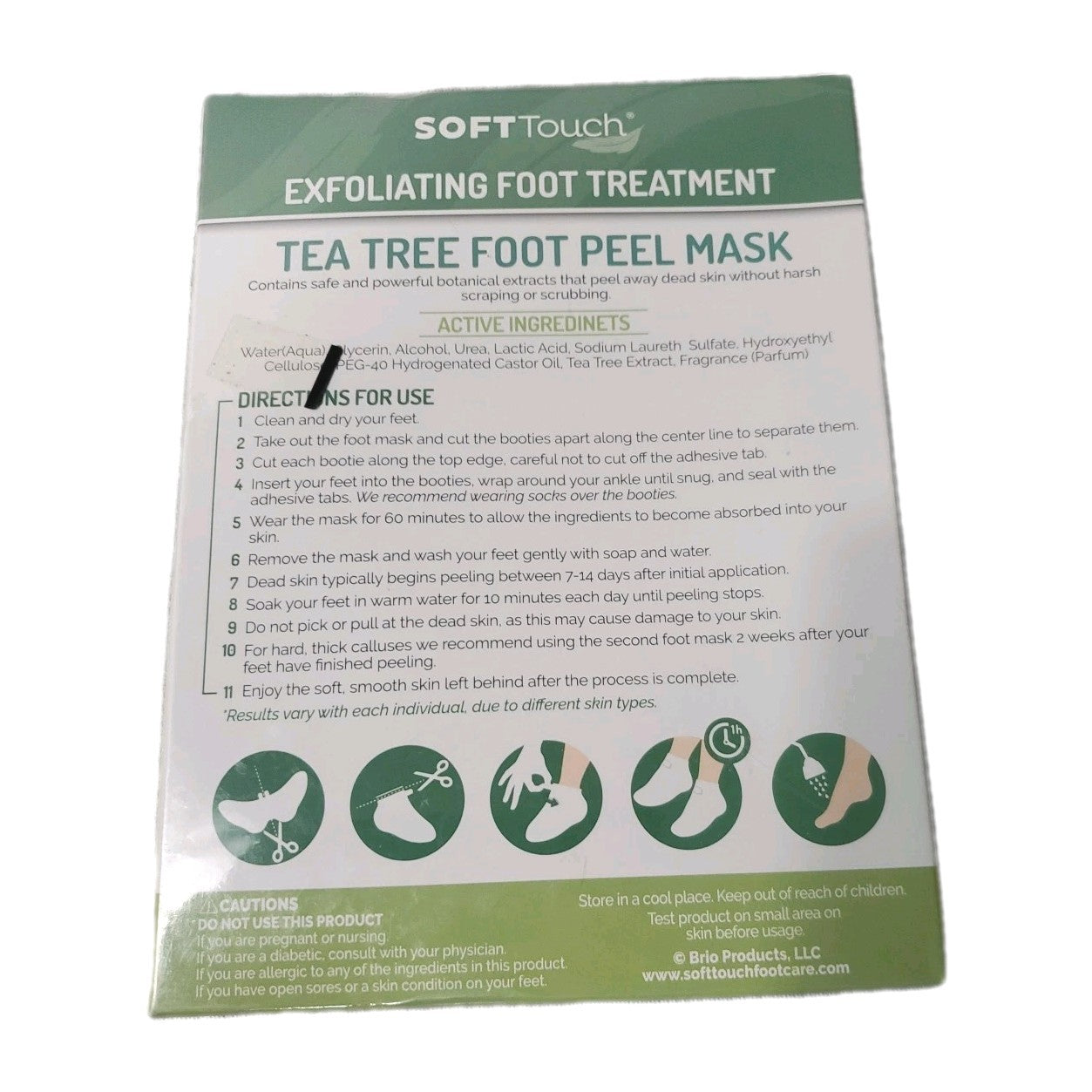Softtouch Tea Tree Foot Peel Mask 2 Pairs