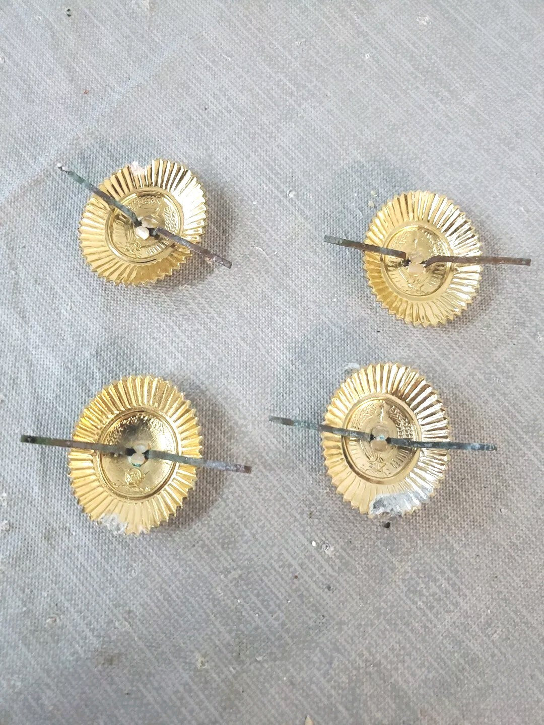 Vintage  Soviet Badge Cap Lot Of 4