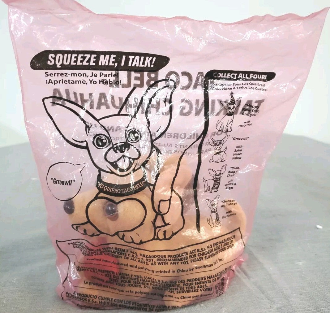 taco bell talking chihuahua plush