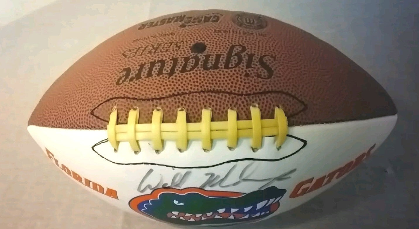 University Of Florida Former Coach Will Muschamp Signed Football Gators