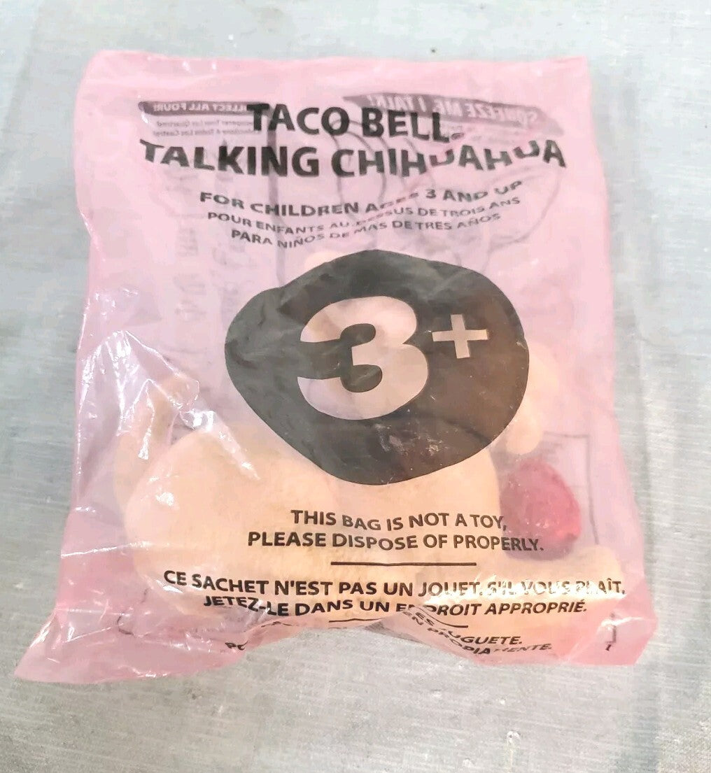 taco bell talking chihuahua plush