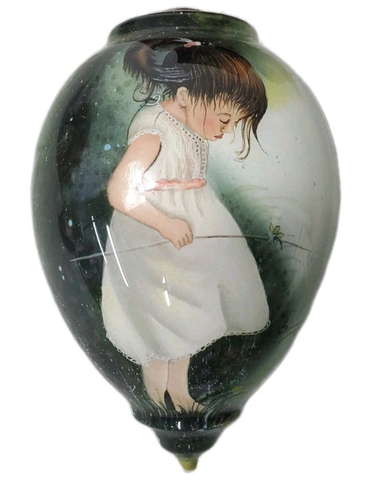 Ne Qwa Art Ornament "Jamie"  Peggy Abrams, Artist No. 484 Christmas Tree 6"