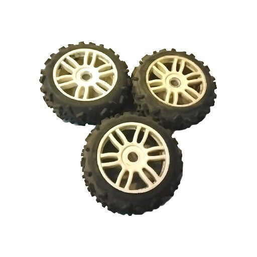 RC Off Road 1/8 Rims And Tires 3pcs