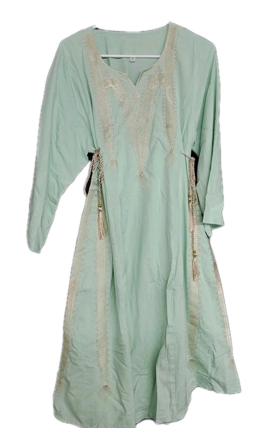 India Dress Mint Green Size Small Womans Beautiful 