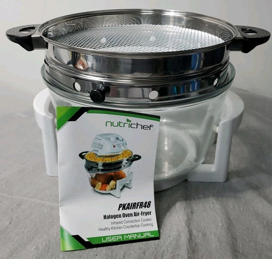 Nutrichef Halogen Oven Air Fryer Replacement Bowl And Stand