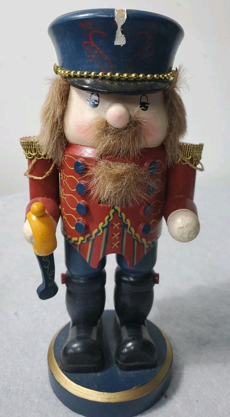 Vintage Collectible Wooden Nutcracker 11"