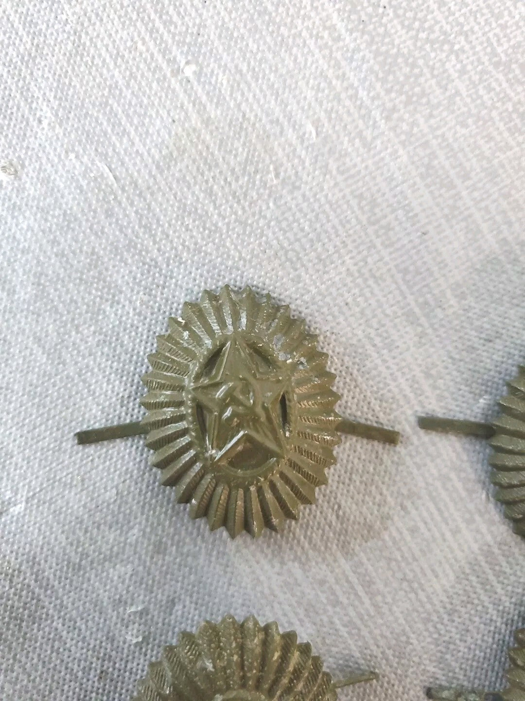 Vintage USSR Field Officer Green Hat Badge Lot Of 5