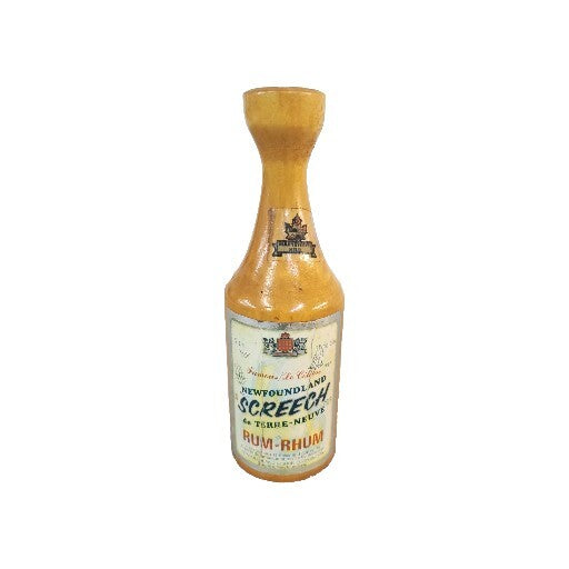 Vintage Novelty Wooden Newfoundland Screech Rum Bottle Rare