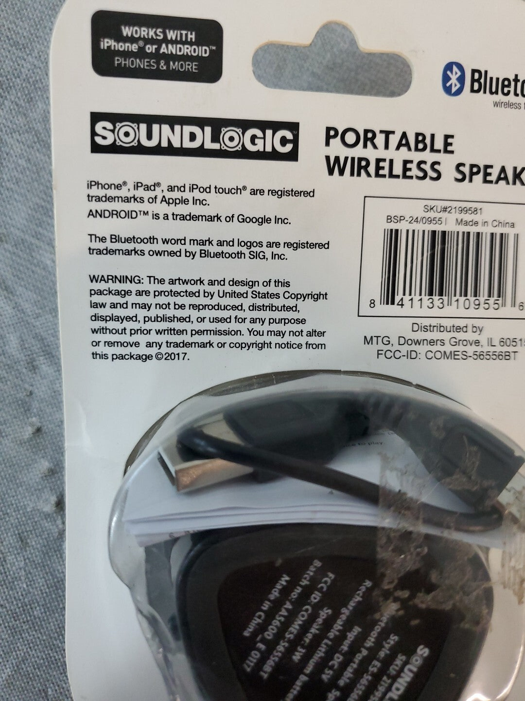 Soundlogic Portable Wireless Speaker For IPhone And Android 