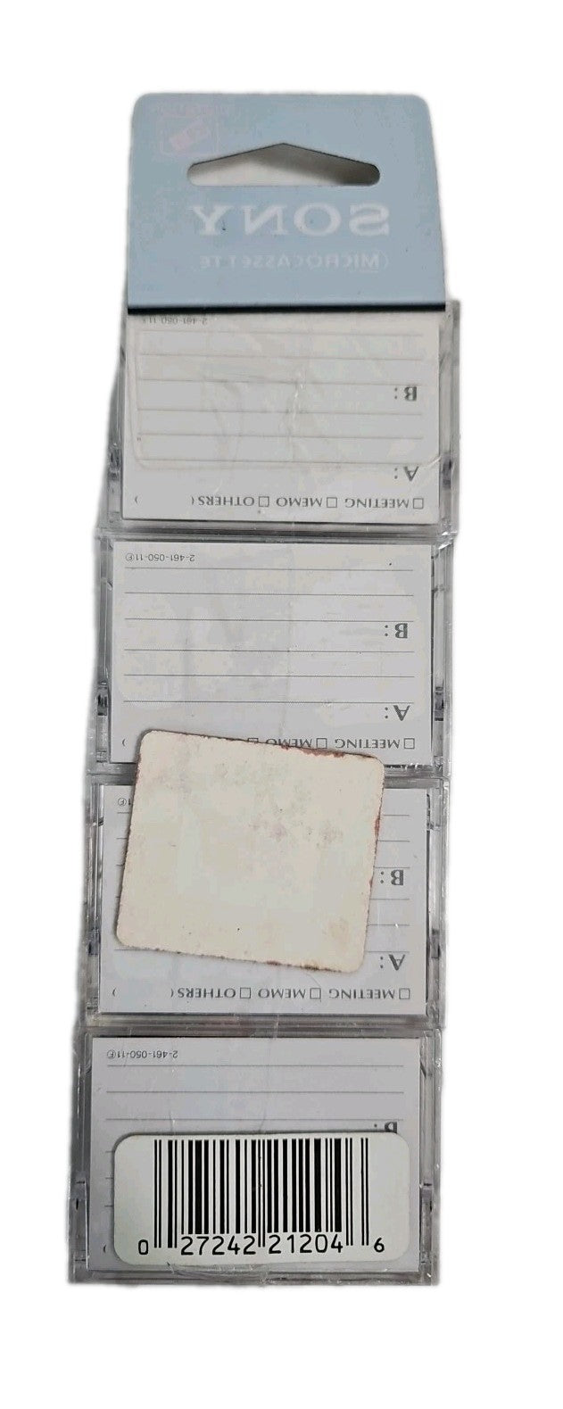 4 Pack Sony MC-90 Microcassette Blank Cassette Tape 90 Minute Tapes  NEW 