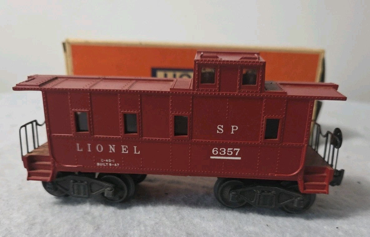 Vtg 1947 Post War Lionel Lines O Gauge 6357 Caboose In The Original Box Nice!!