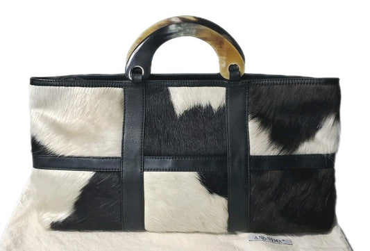 ANONIMA Cowhide Hand Bag Real Cowhide Leather