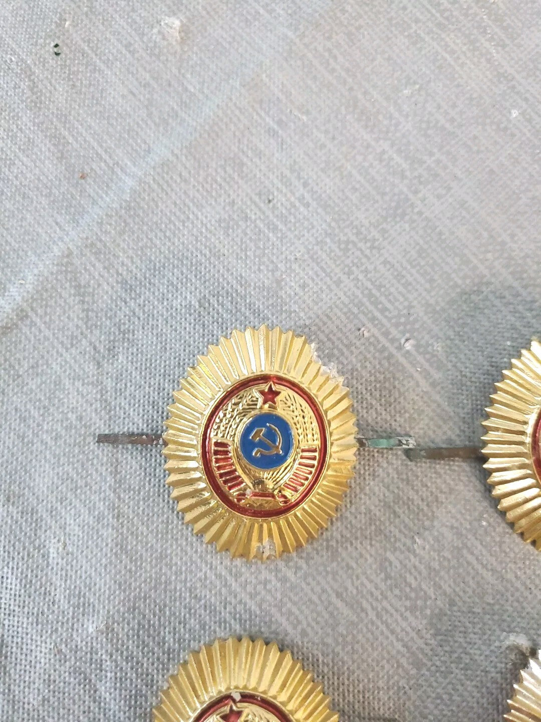 Vintage  Soviet Badge Cap Lot Of 4
